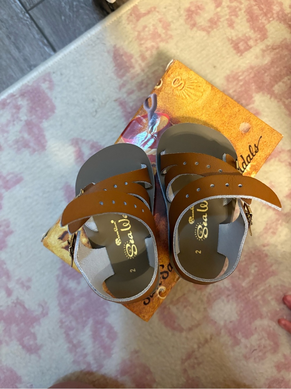 Sun San Sandals - Brown size 2